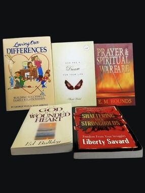 LOT OF 5 SELF HELP BOOKS - VARIOUS AUTHORS